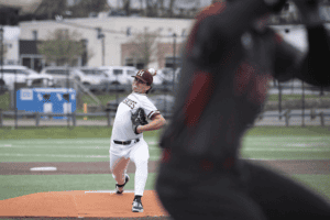 Marco Citro throws a pitch against Nyack on April 2.